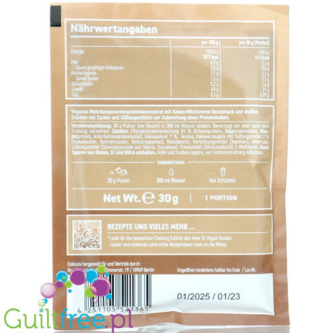 Rocka Nutrition No Whey Milky Choco White Choco Chip 30g, sachet