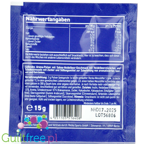 Rocka Nutrition Smacktastic Choco Blueberry Yogurt 15g