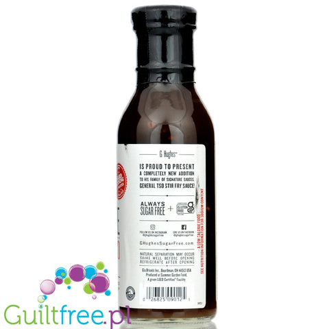 G. Hughes General Sauce, General Tso Stir Fry - keto sos do stir fry z bulionem drobiowym i tamari