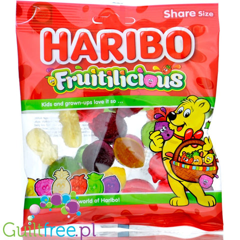 Haribo Fruitilicious 30% less sugar fruit jellies