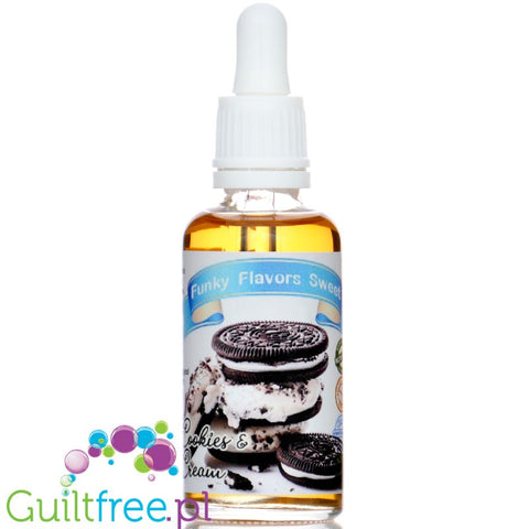 Funky Flavors Sweet Cookies & Cream - sweetened, liquid, sugar & fat free food flavoring