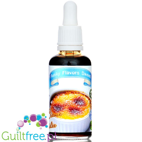 Funky Flavors Sweet Crème Brûlée - sweetening flavor drops without kcal, sugar or fat