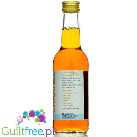 Jim Jams Skinny Barista Syrup Caramel - wegański syrop bez cukru do kawy o smaku karmelowym