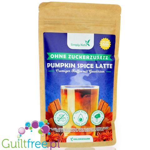 Simply Keto Pumpkin Spice Latte 35kcal - kremowa kawa z przyprawami ze stewią i erytrolem