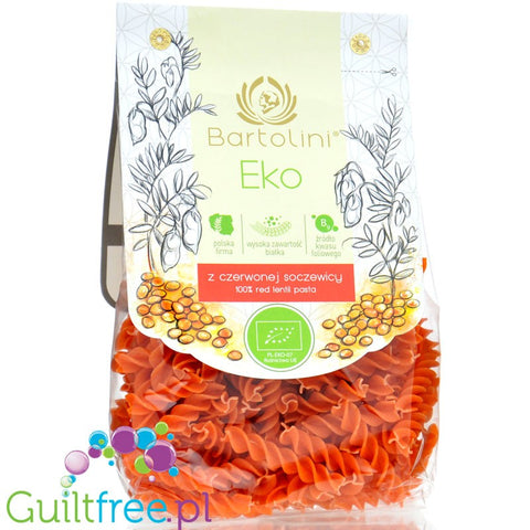 Bartolini BIO pasta made of red lentil, fussilli 250g