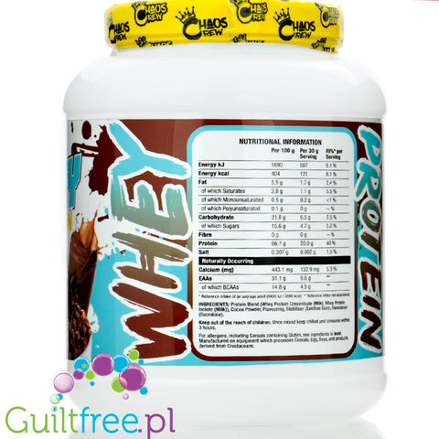 Chaos Crew Whey Protein Chocolate Cereal Milk - odżywka białkowa WPC & WPI, smak Czekoladowych Płatków Śniadaniowych