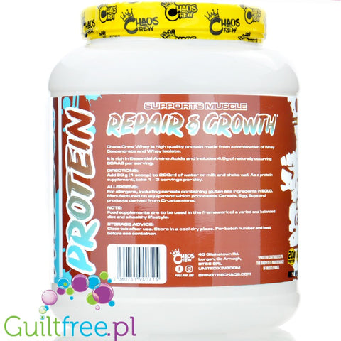 Chaos Crew Whey Protein Chocolate Cereal Milk - odżywka białkowa WPC & WPI, smak Czekoladowych Płatków Śniadaniowych