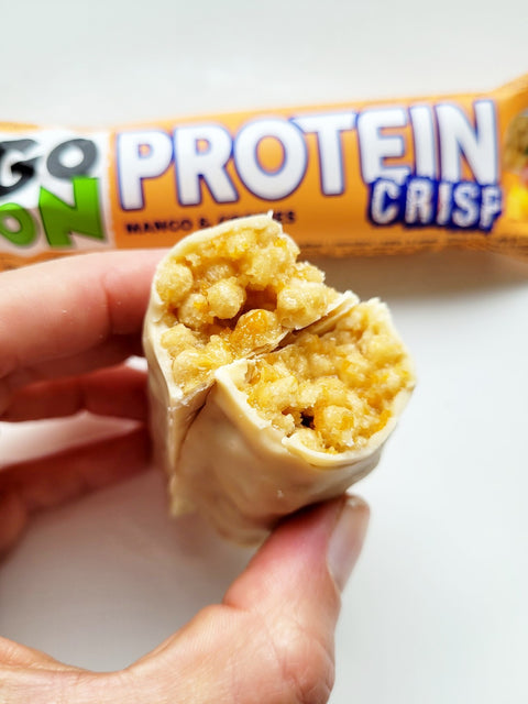 Sante GoON Protein Crisp Mango Cookies - sweeteners free protein bar with mango & white chocolate