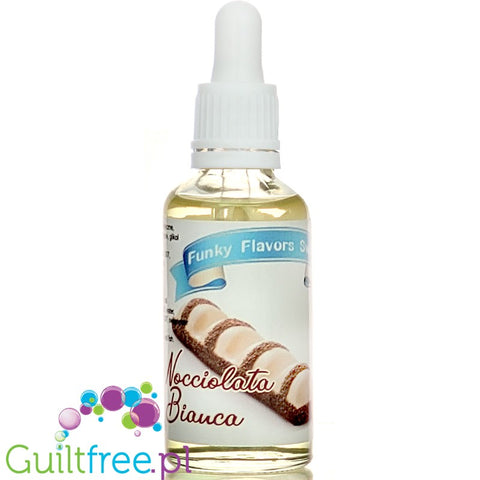 Funky Flavors Sweet Nocciolata Bianca - sweet wafer-flavored drops with white chocolate cream with hazelnuts