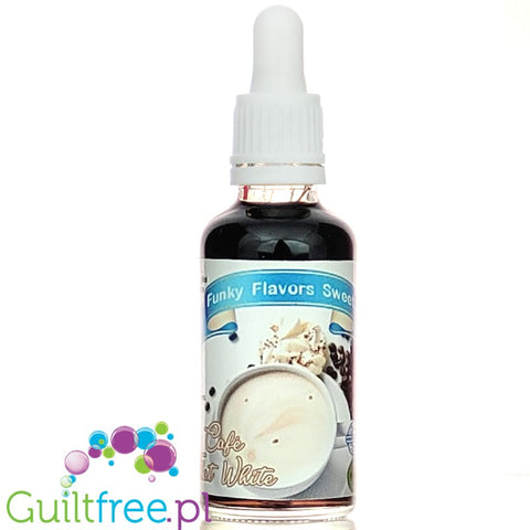 Funky Flavors Sweet Café  Flat  White concentrated, caffeine free & calorie free food flavor drops