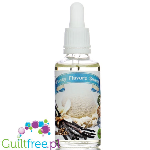 Funky Flavors Sweet Vanilla - waniliowe kropelki słodzące bez cukru & bez tłuszczu, Wanilia