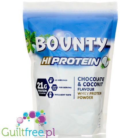 Bounty Hi-Protein Chocolate Coconut Whey Protein Powder  (455g)