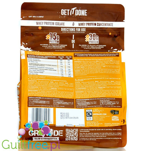 Grenade Protein Whey Fudge Up 480g
