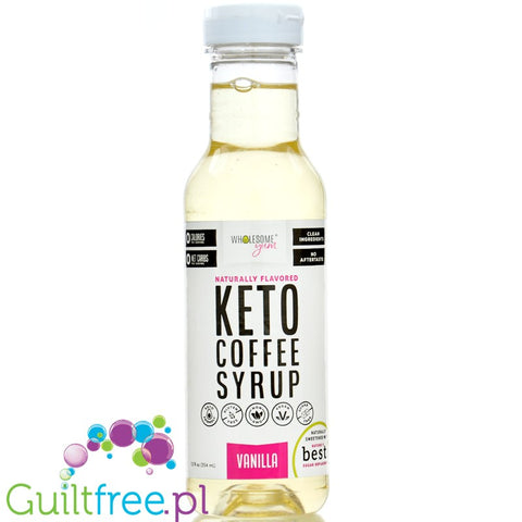 Wholesome Yum Keto Coffee Syrup Vanilla  - keto syrop do kawy bez cukru o smaku waniliowym