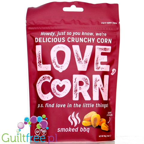 Love Corn Crunchy Corn Smoked BBQ - chrupiąca kukurydza w wegańskiej posypce wędzonej barbecue