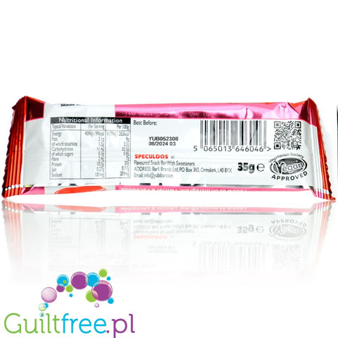YuBi Bar Protein Bar Speculoos 99kcal - wegański baton proteinowy bez cukru 10g białka