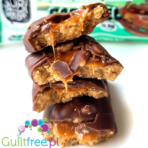 YuBi Bar Protein Bar Caramel - only 99kcal, sugar free vegan protein bar