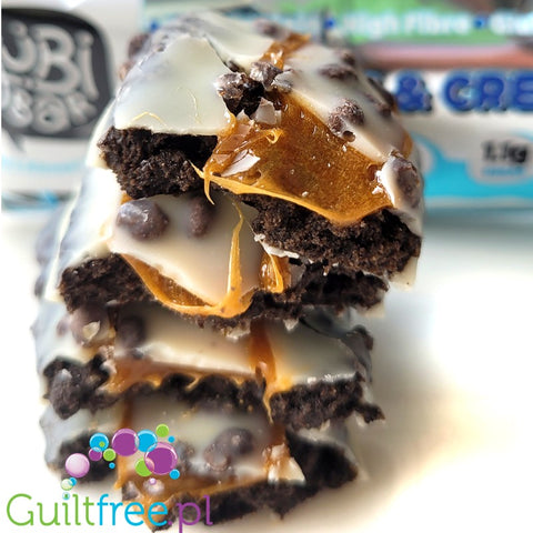 YuBi Bar Protein Bar Cookies & Cream - only 99kcal, sugar free vegan protein bar
