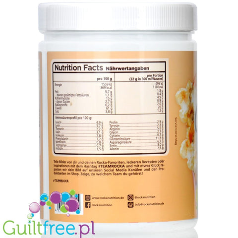 Rocka Nutrition NO WHEY Vegan Protein Caramel Popcorn 300g