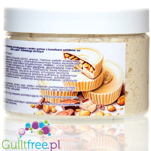 Funky Flavors Splash White PB Cup 200g  - błonnikowy aromat słodzący w proszku Białej Czekolady & Masła Orzechowego