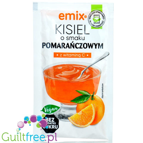 Emix Orange, sugar free jelly dessert (kisel) without sweeteners
