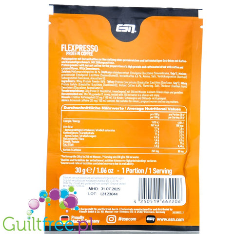 ESN Flexpresso Protein Coffee Caramel 30g sachet