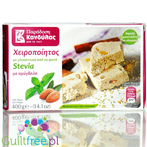 Kandylas grecka chałwa migdałowa bez cukru ze stewią 400g