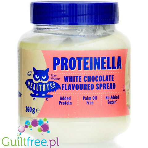 HealthyCo Proteinella White - krem Biała Czekolada, bez cukru i oleju palmowego