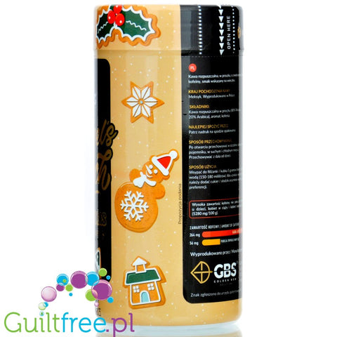 GBS Angel's Touch instant flavored coffee with caffeine boost, Cheesecake with Peach