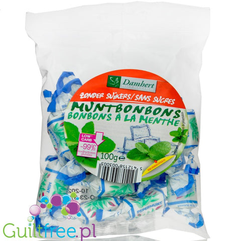 Damhert Mint Bonbons - miękkie cukierki miętowe do żucia bez cukru