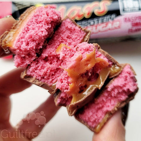 Mars Hi-Protein Low Sugar Raspberry Smash - niskocukrowy baton proteinowy z malinowym karmelem 18g białka