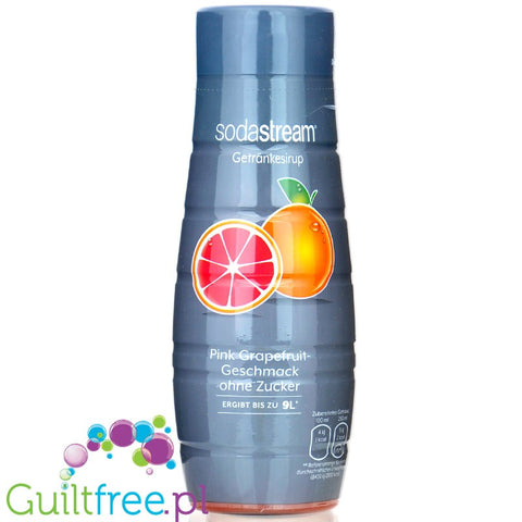 SodaStream No Sugar Pink Grapefruit 440ml - sugar free concentrate for 9L ready drink