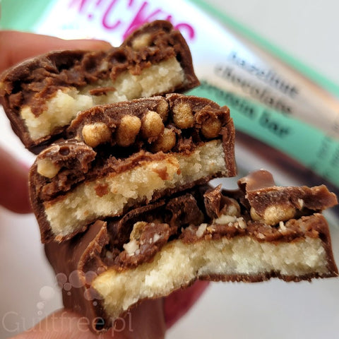 N!ck's Nicks Hazelnut Chocolate Protein Bar 209 kcal - no added sugar, gluten & palm oil free keto protein bar