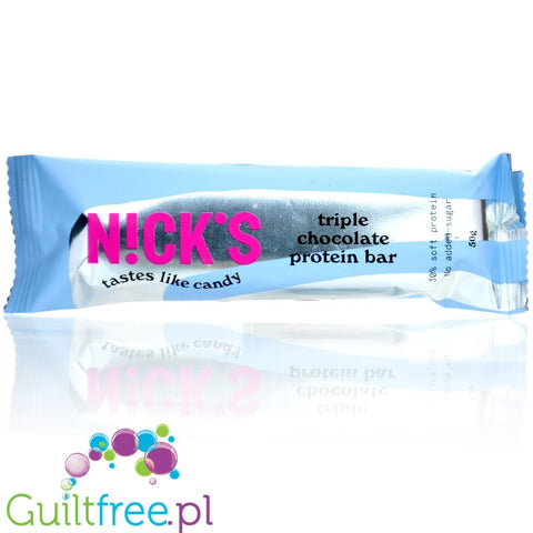 N!ck's Nicks Triple Chocolate Protein Bar 209kcal - baton proteinowy w czekoladzie mlecznej z kremem Czekoladowym