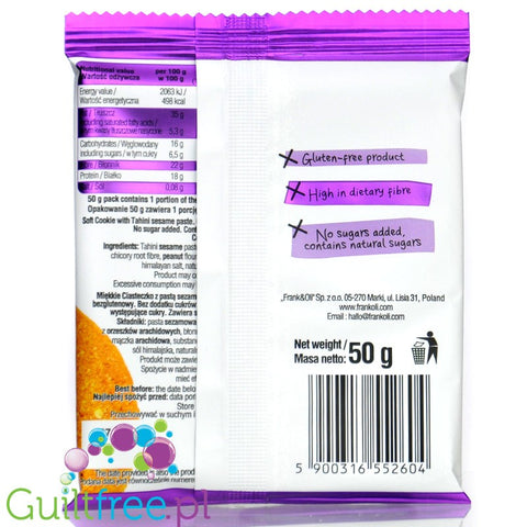 Frank & Oli Vital KETO Tahini Paste soft vegan cookie