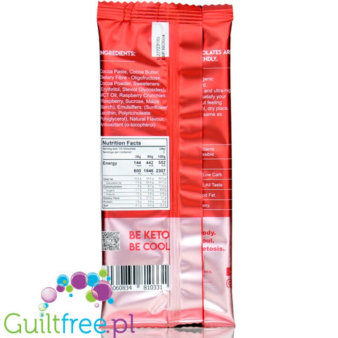 BeKeto™ keto chocolate with raspberries & MCT
