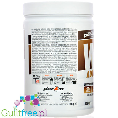 Per4m Whey Advanced Protein Chocolate Brownie Batter 900g