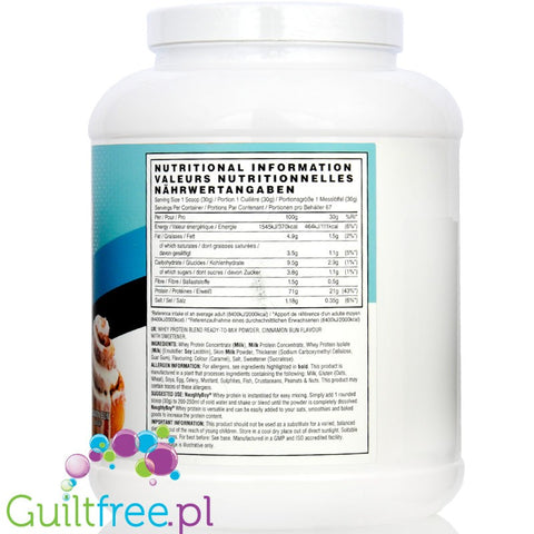Naughty Boy Whey Acvanced Protein Cinnamon Bun 2010g