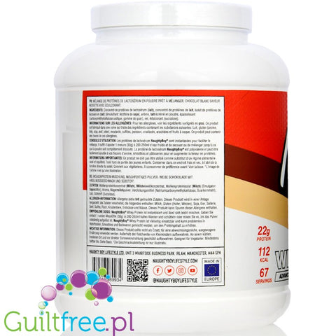 Naughty Boy Whey Acvanced Protein White Chocolate Hazelnut 2010g