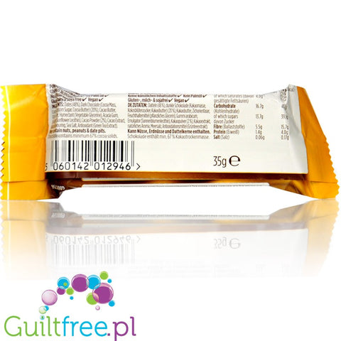 Pulsin Brownie Double Choc Fudge 142kcal - wegański baton raw bez glutenu, soi i słodzików