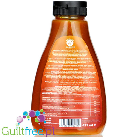 Rabeko Curry Ketchup Zero - sos pomidorowy z curry 31kcal