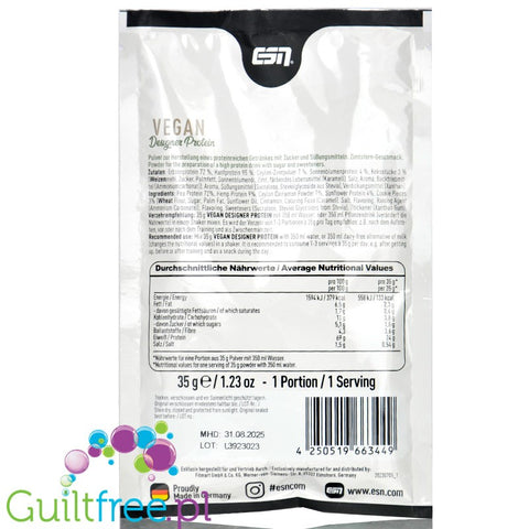 Esn Vegan Designer Protein, 35g sachet, Cinnamon Star