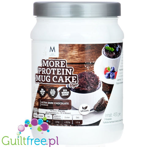 More Protein Mug Cake Ultra Dark Chocolate 20g proteini per bowl 455g