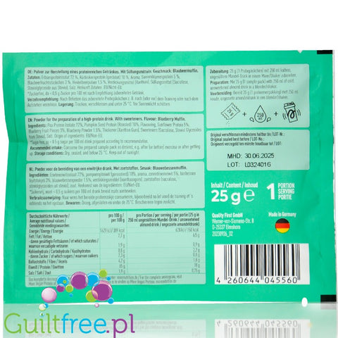 More Nutrition Total Vegan Protein Blueberry Muffin