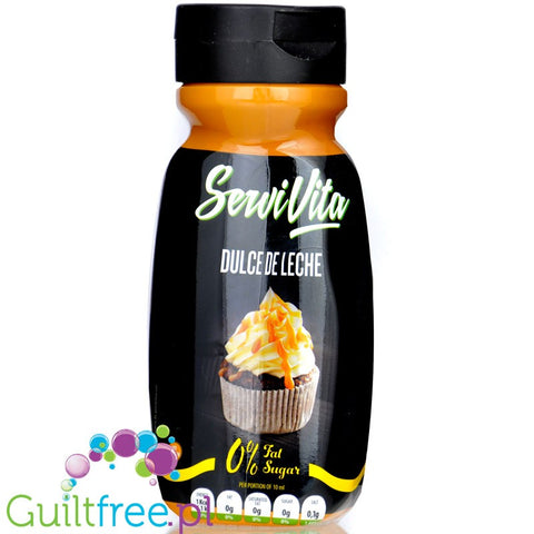 ServiVita Dulce de Leche Salsa - gęsty sos bez cukru i bez tłuszczu, smak kajmakowy, 4kcal