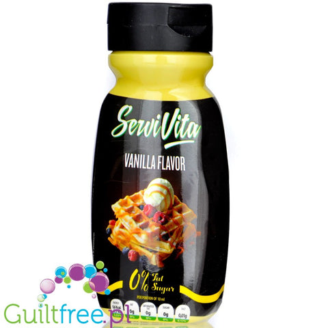 ServiVita Vanilla Salsa - gęsty sos bez cukru i bez tłuszczu, smak waniliowy, 4kcal