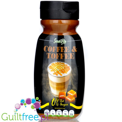 ServiVita Coffee & Toffee Salsa - gęsty sos bez cukru i bez tłuszczu, smak kawowy & tofi, 4kcal