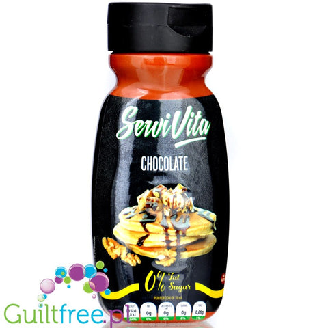 ServiVita Chocolate Salsa - gęsty sos bez cukru i bez tłuszczu, smak czekoladowy, 9kcal