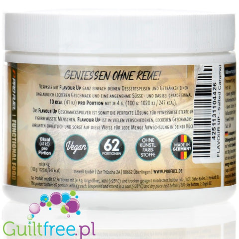 Pro Fuel Flavour Up Salted Caramel 250g - wegański słodzący aromat solonego karmelu w proszku