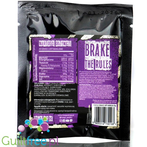 Fuego Iso Protein Salted Caramel 30g - izolat białek serwatkowych o smaku słonego karmelu